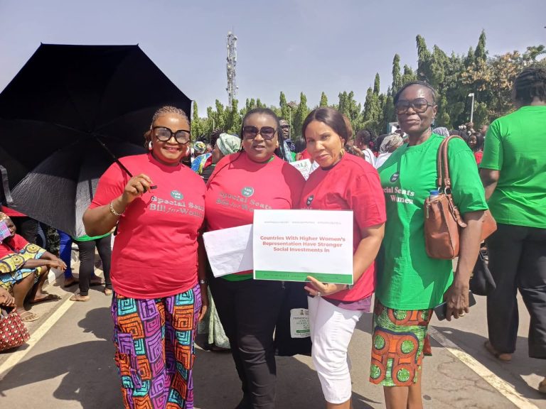 NAWOJ Praises Women for Historic March to National Assembly Over Special Seats Bill